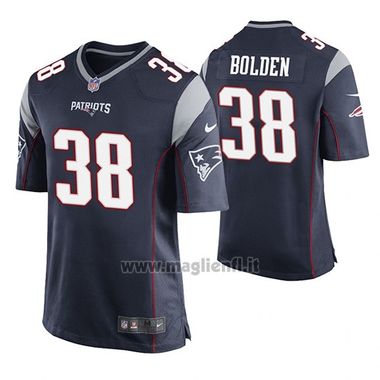 Maglia NFL Game New England Patriots Brandon Bolden Blu